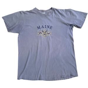 Vintage MiamiT's MAINE embroidered t-shirt size medium single stitch
